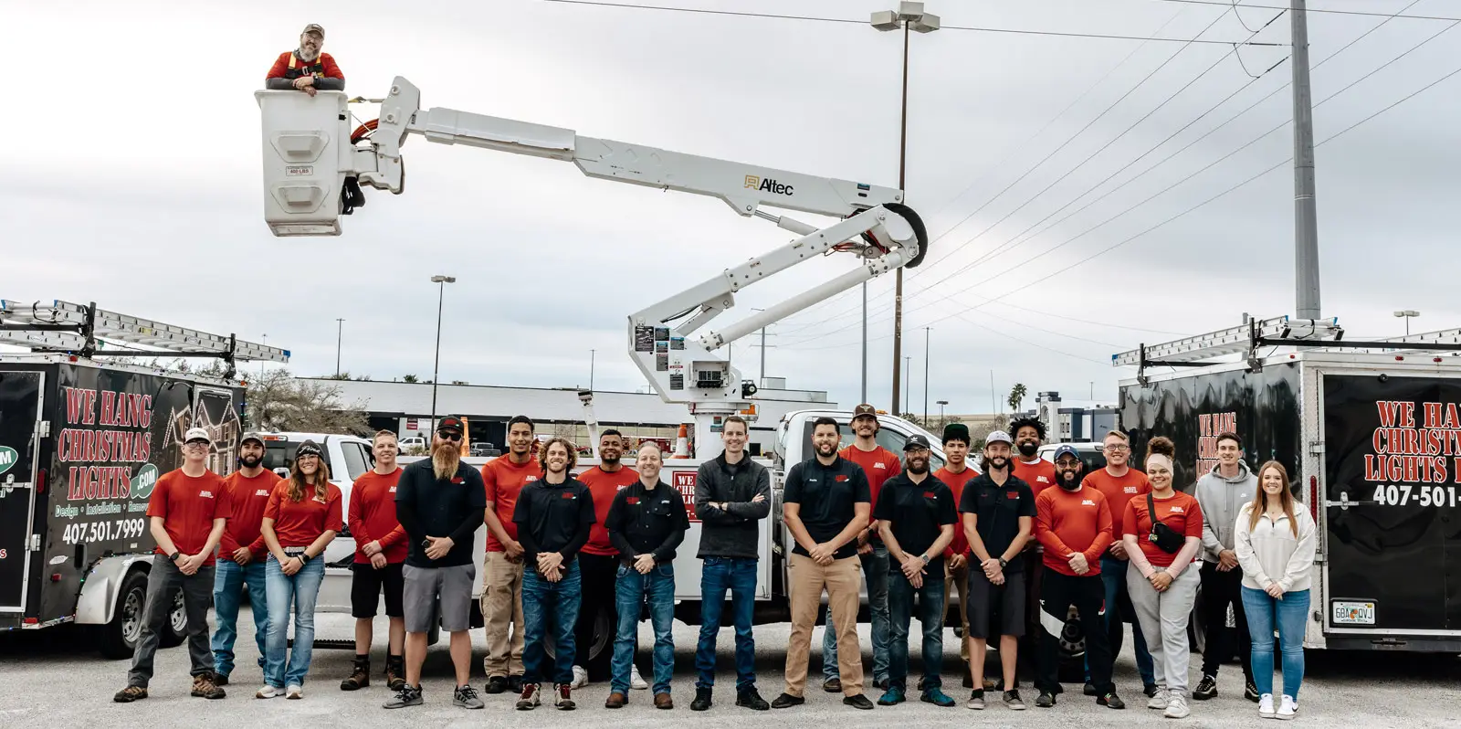 We Hang Christmas Lights company photo